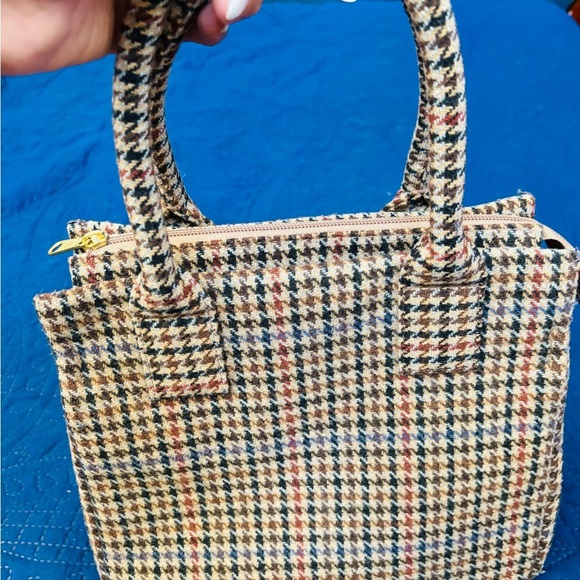 J. Crew Black and Brown Tote Bag with Structured Design - Picture 6 of 8